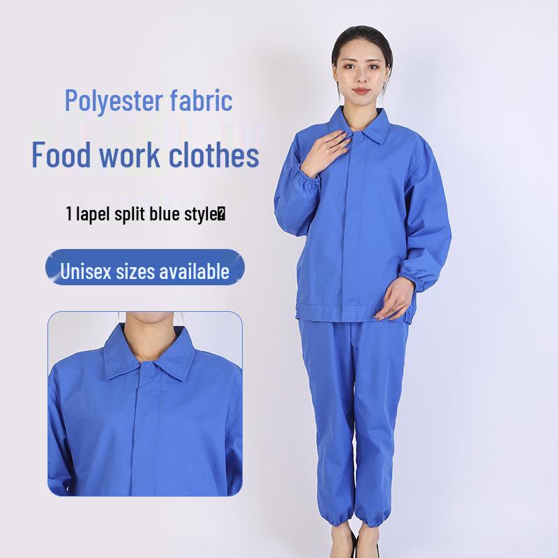 Unisex White Workwear Set for Catering, Food Industry, and Bio-Pharmaceuticals