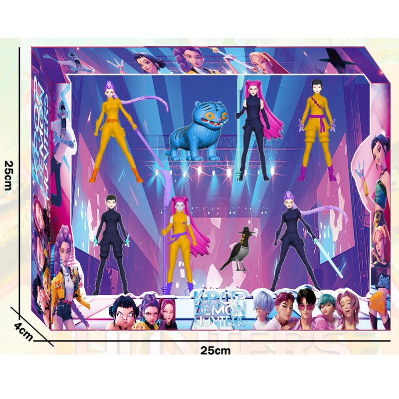 2.5-4 Inch Witch Hunter Figure Doll Game Merchandise Tiger Model Doll Ornament 8 Boxes