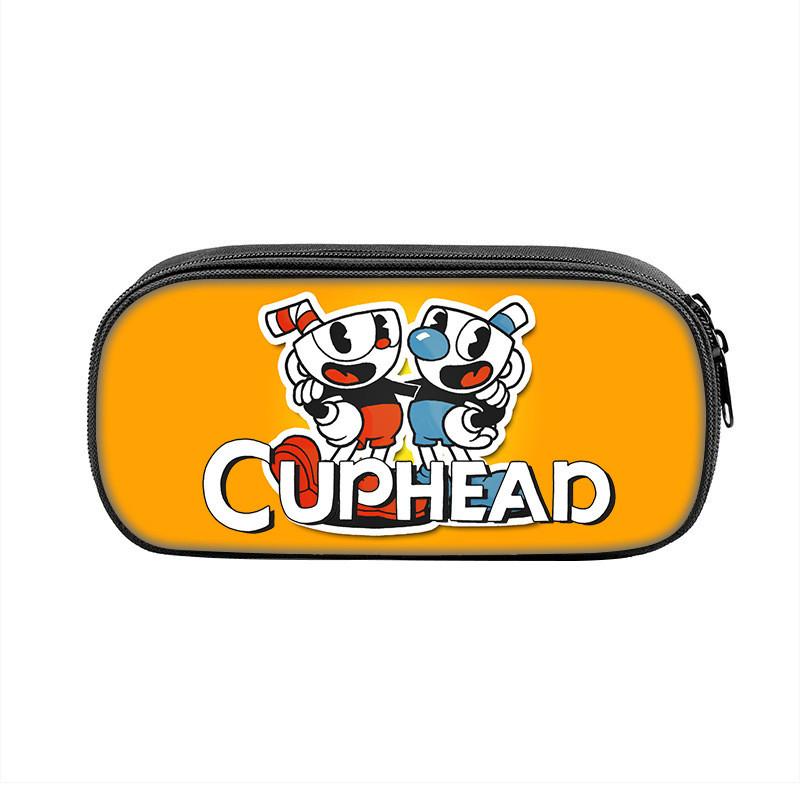 

Cuphead Pencil Case Double Layer Storage Bag For Students And Office Use StyleA