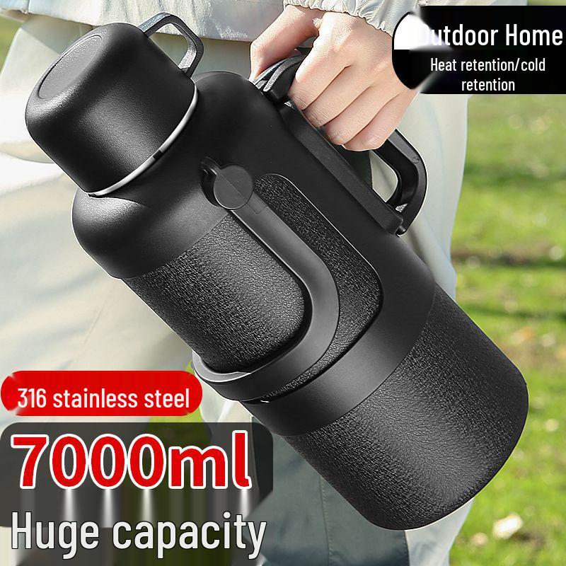 Extra Large Insulated 316 Stainless Steel Water Bottle for Home & Outdoor Use - Antibacterial & Durable