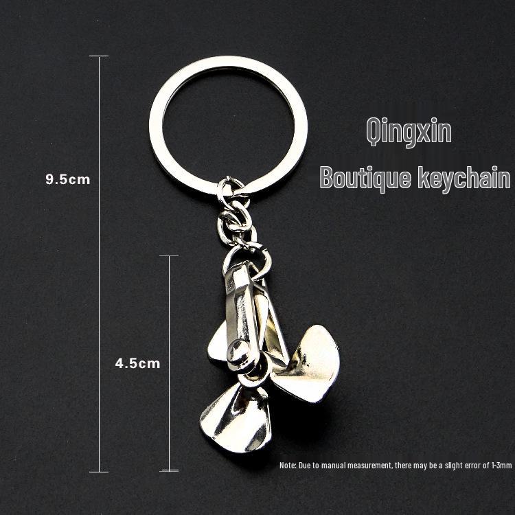 Windmill Keychain Metal Pendant for Men and Women - Car Key Souvenir Gift with Engraving