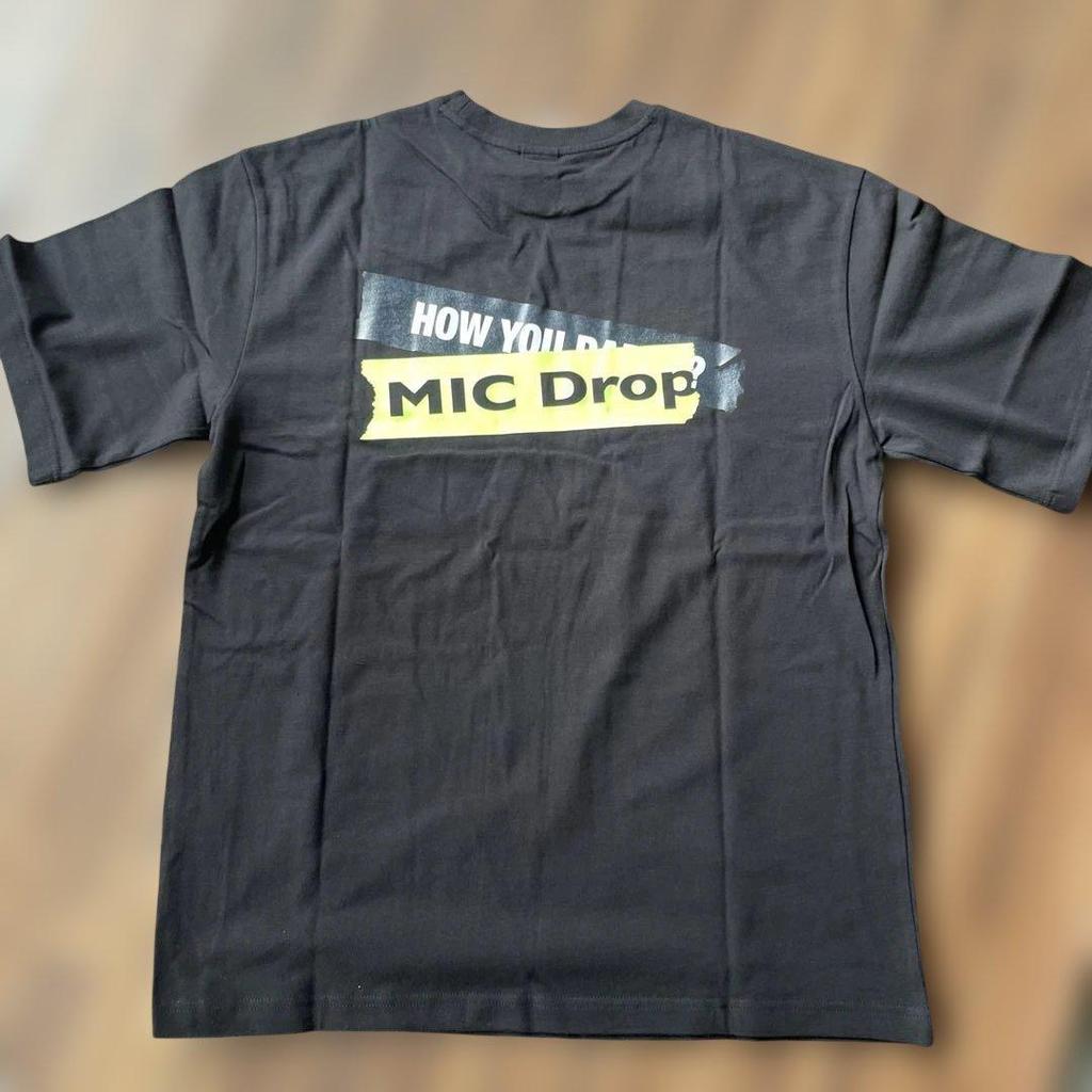 BTS MIC DROP T-shirt Black XL Size