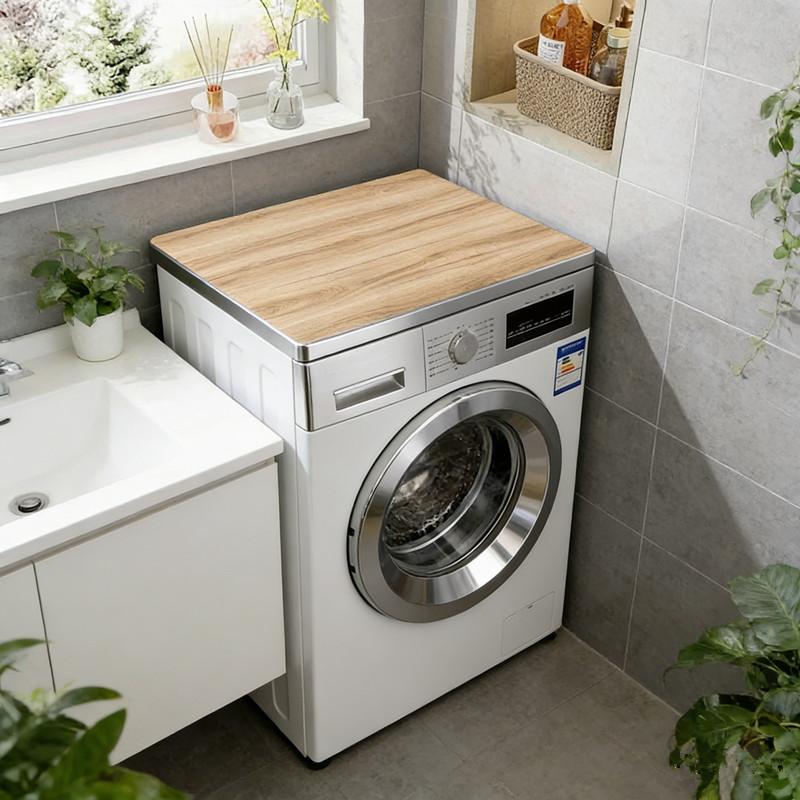 

Home Decor Absorbent Mat - Non-Slip Quick-Dry Cover with Wood Grain Design, Ideal as a Washing Machine Topper, Kitchen Sink Mat хакі