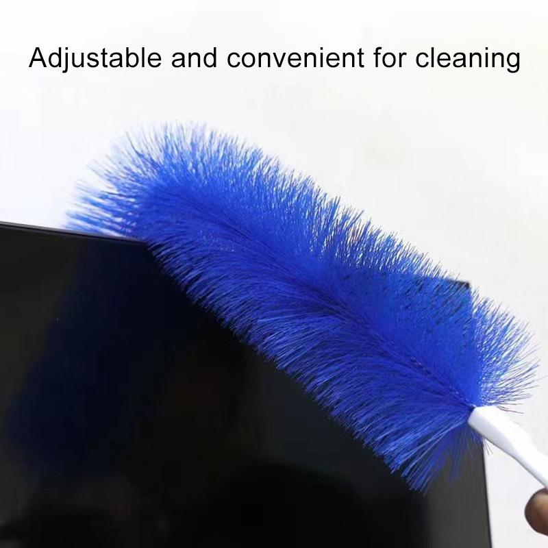 

1PC Furniture Shutter Flexible Fan Brush Dust Removal Brush Air Conditioning Windows Long Handle