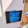 Filet de rangement pour porte d'armoire de cuisine, sac adhésif pour articles divers, pochette élastique avec ruban de fixation en nylon, organisateur de voiture