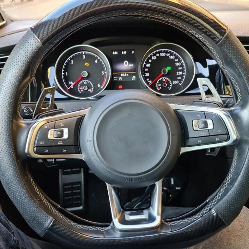 Adesivo Extensor de Câmbio Paddle Shift para Volante de Carro Para VW Golf 7 7.5 GTI MK7 GTE GTD RLINE Volkswage Polo Scirocco Jetta GLI