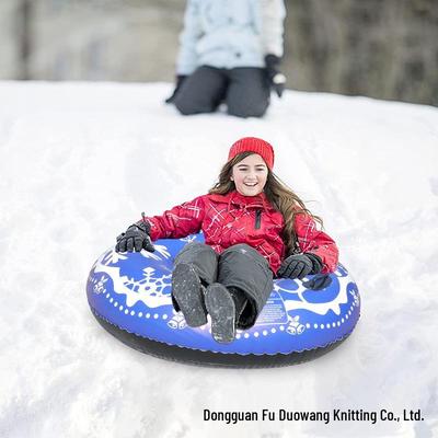 Durable Anti-Rollover PVC Inflatable Ski Rings with Handles - Thickened, Wear-Resistant Snow Ski Tubes