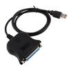 USB 2.0 To DB25 Parallel Printer LPT Adapter Cable IEEE 1284 for Laptop