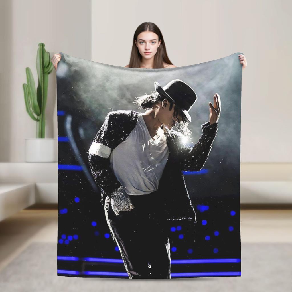 Singer Michael Jacksons MJ Tour 2026 Merch Blanket Super Soft Warm Throw Blankets for Sofa 50x60 Inches Multi-size Bedspread