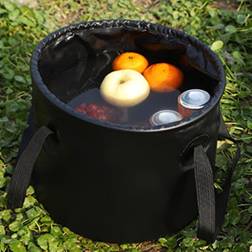Collapsible Bucket Car Wash Basin Portable Multipurpose Container Basket for Kitchen Fishing Indoor