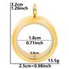 Never Fade Round Stainless Steel Locket Pendant Necklaces For Women Men Accessories Living Lockets Necklace Memory Jewelry Gift