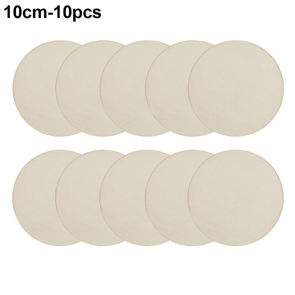 5-30 cm Naturalne Okrągłe Niedokończone Plastry Drewna Krążki Puste Tabliczki Jednolity Kolor do Rękodzieła Drewnianego Ozdoba Ślubna Urodzinowa Bożonarodzeniowa