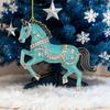 Horse Christmas Ornaments Sparkly Rhinestone Horse Hanging Decoration