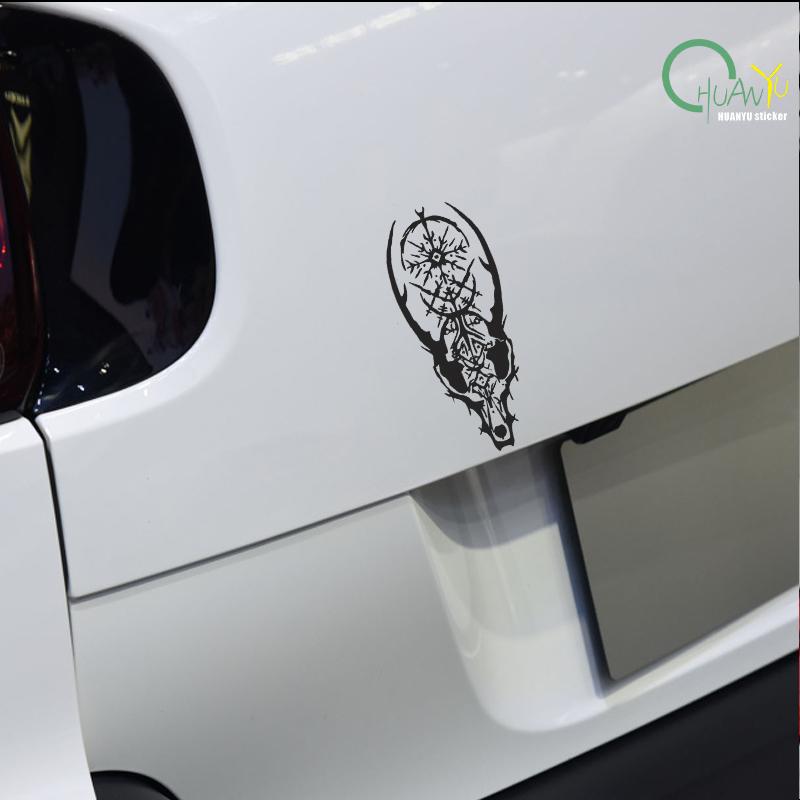 Retro sheep head car body scratch cover decoration car sticker, car, electric car, motorcycle reflective sticker.
