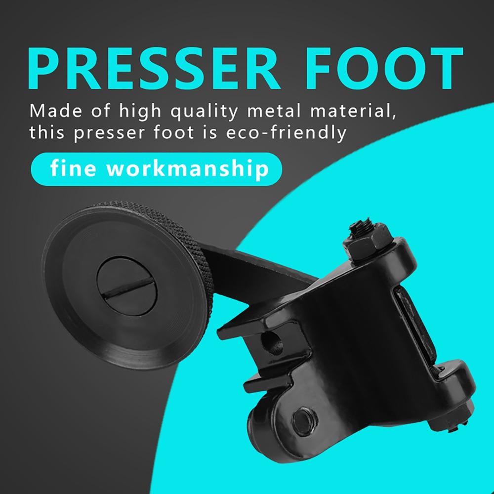 4pcs Sewing Parts Durable Roller Foot Professional Large Presser Foot Industrial Replacemental Plate Feed Sewing Machine