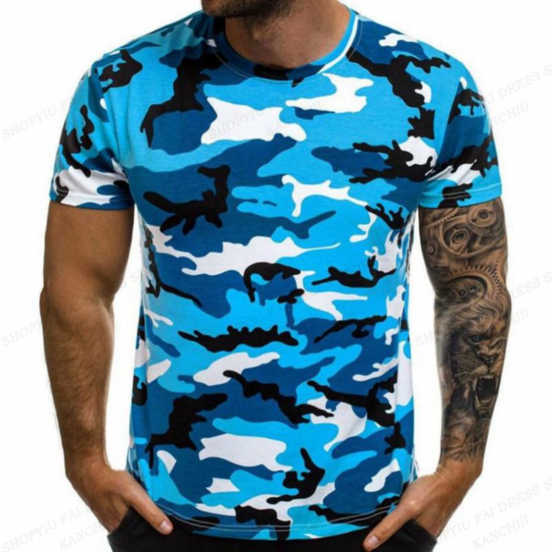

Camouflage T-shirt For Men Fashion Long Sleeve T-shirts Outdoors Tshirt Mens Clothing Camo Tops Tees Autumn Outdoor T Shirt 5XL