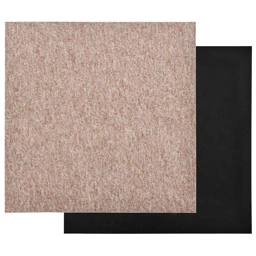 Carpet Tiles Set 20 Pcs Beige 50 X 50 Cm 100percent Polypropylene