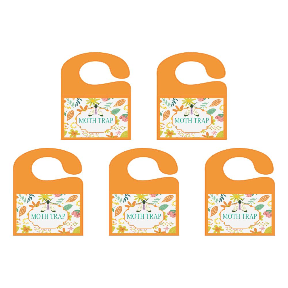 

5 шт. ловушки для моли с феромонами Prime Мощные ловушки для моли (Апельсиновый лист)