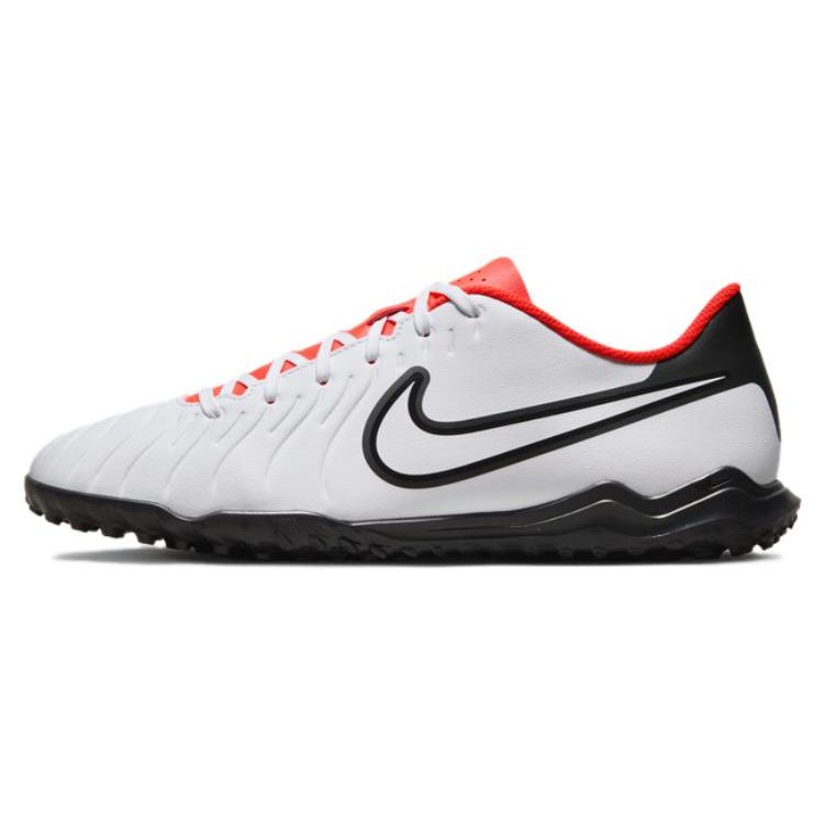 Nike Tiempo Legend 10 Round Toe Lace-Up Artificial Turf TF (Rubber Studs) Soccer Shoes Men Soccer Shoes White DV4345-100