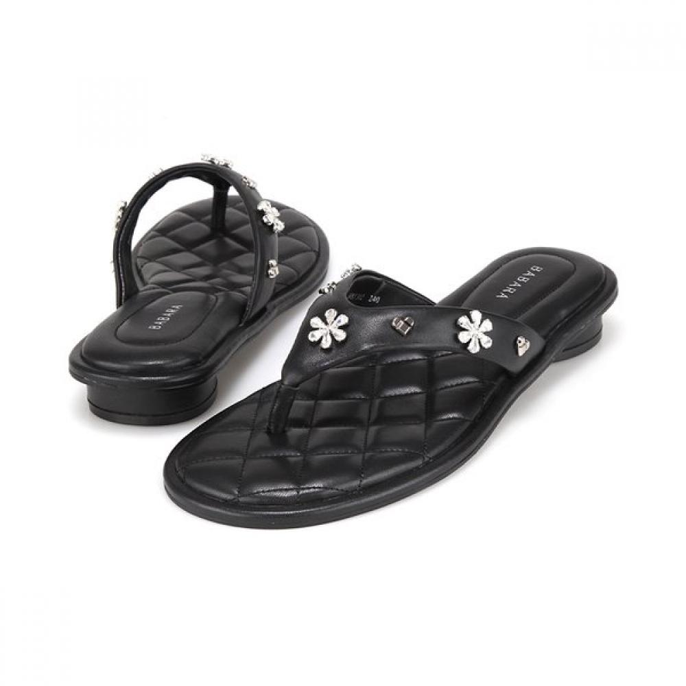 BARBARA Lambskin Feminine Jewel Point Mule 2cm 3 Colors Bbj302