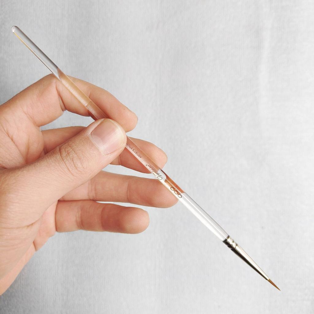 High Value White Swan Crystal Rod Nylon Brush Watercolor Gouache Digital Oil Brush Art Stroke Line Brush