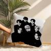 Kpop E-Enhypens Pillow Case Short Plush Print Cushion Cover Square Throw Pillow Covers Sofa Home Decor