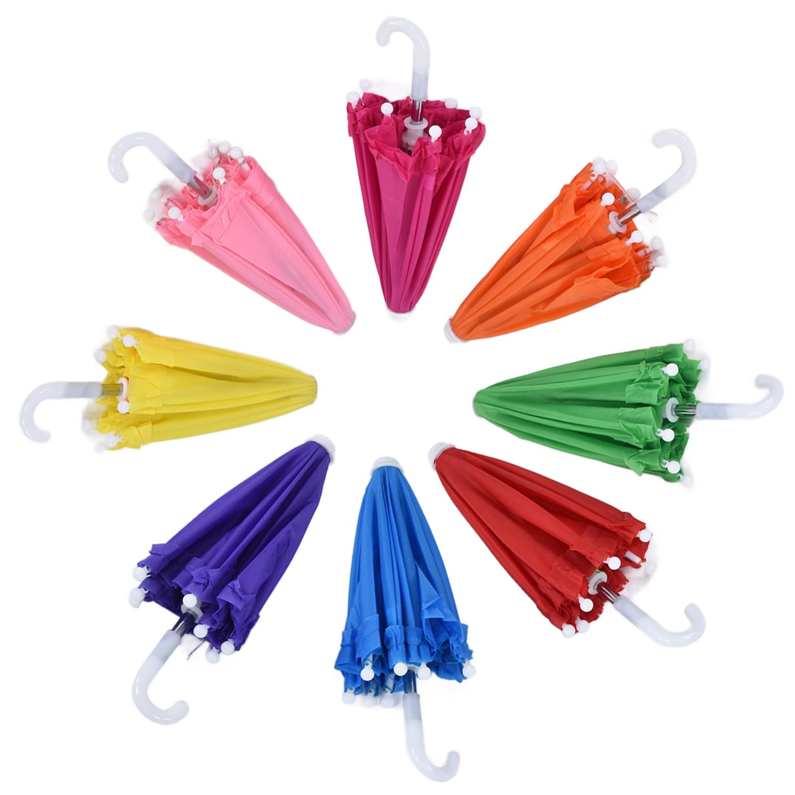 

Miniature umbrella doll umbrella multicolor 8 pieces cute