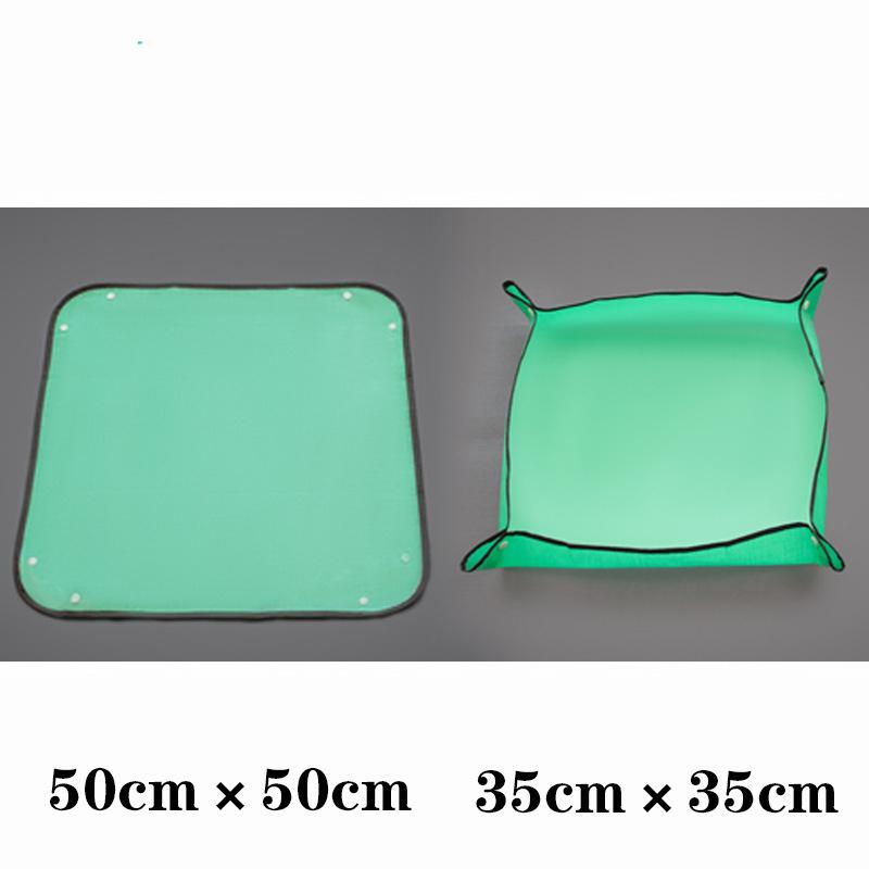 

Коврик для пересадки растений, водонепроницаемый коврик для пересадки, коврик для выращивания суккулентов в помещении, переносной коврик для садоводства 50x50cm зелёный