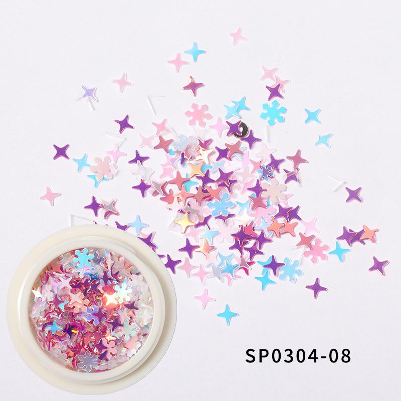 

Рождественский подарок, выдолбленные золотые блестки для ногтей, снежинки, смешанный дизайн, украшения для ногтей, аксессуары для ногтей 8