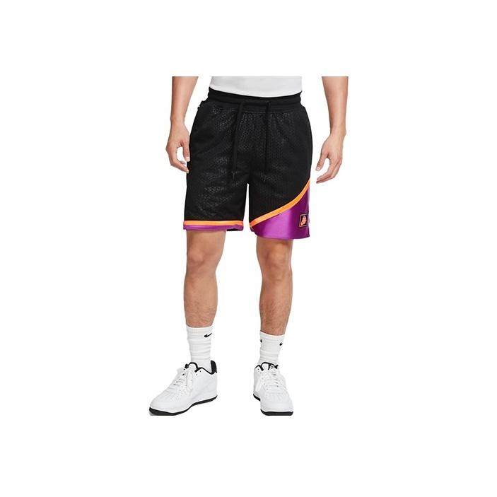 

New Nike Basketball Shorts Men Black Purple CK6392-010 XXL