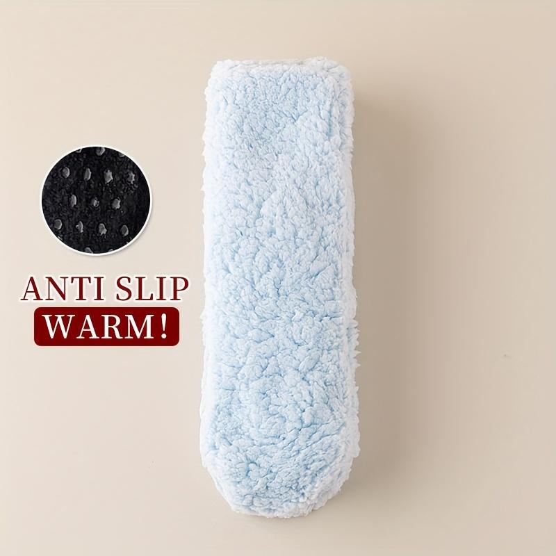 1pair Men Thermal Sleep Sock High Quality Silicone Non-slip Comfortable Women Socks Soft Solid Color Fashion Thickened Floor Sox