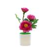 1 STK Hjem Hage Dekor Te Rose 3 Hoder Bord Ornament Falske Blomster Kunstig Blomst Mini Bonsai
