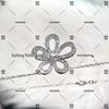 Elegant Sterling Silver Sunflower Necklace with Diamond Hollow Pendant and Clavicle Chain for Women