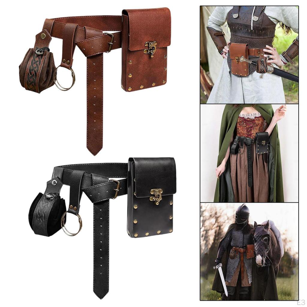 Belt Bag for Men, Casual Phone Holder with Medieval Design