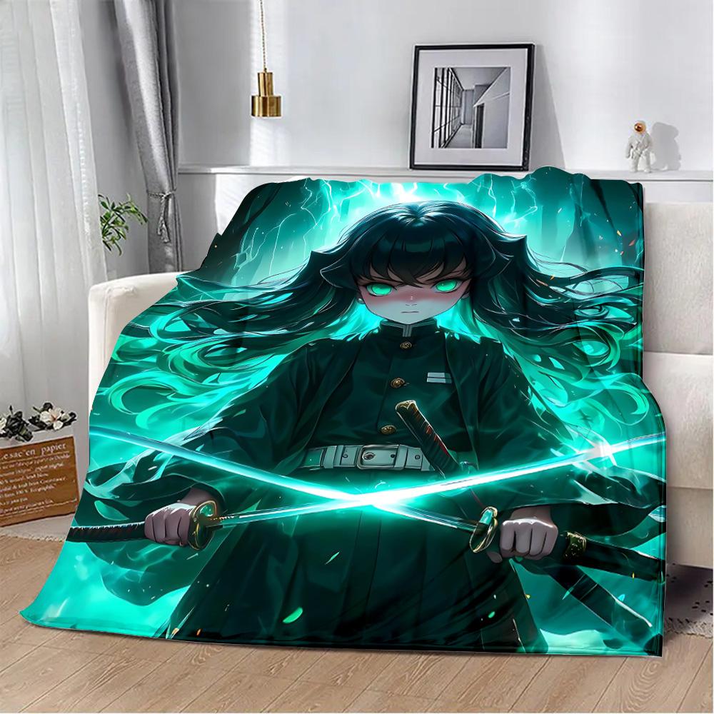 Printed Blanket, Picnic Blankets, Muichiro Tokito Warm Blanket, Soft and Comfortable Blanket, Birthday Gift for Home Travel