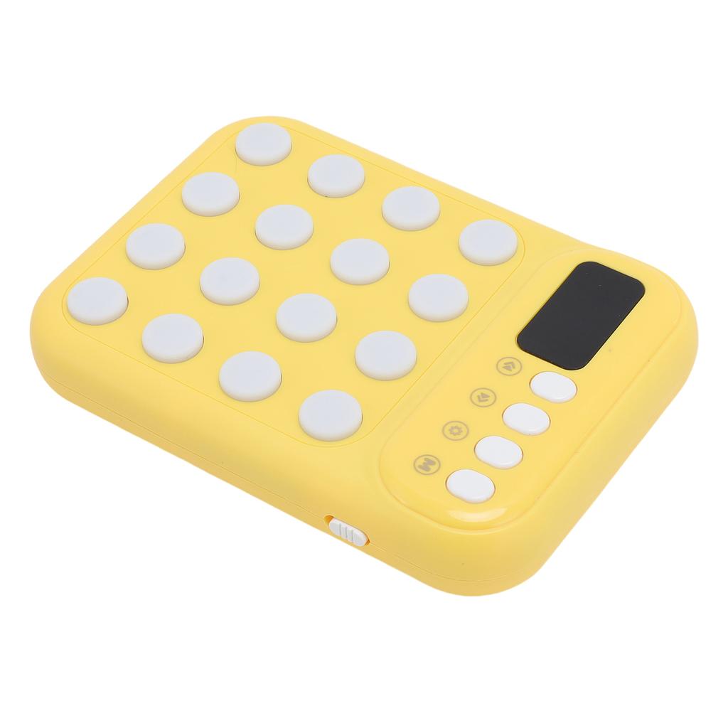 Handheld Game for Kids Electronic Brain Teasers Puzzle Memory Game for Kids Concentration Training Yellow