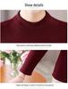 Women's Long-Sleeve Velvet-Lined Warm T-shirt for Middle-Aged & Elderly - Autumn/Winter Layer