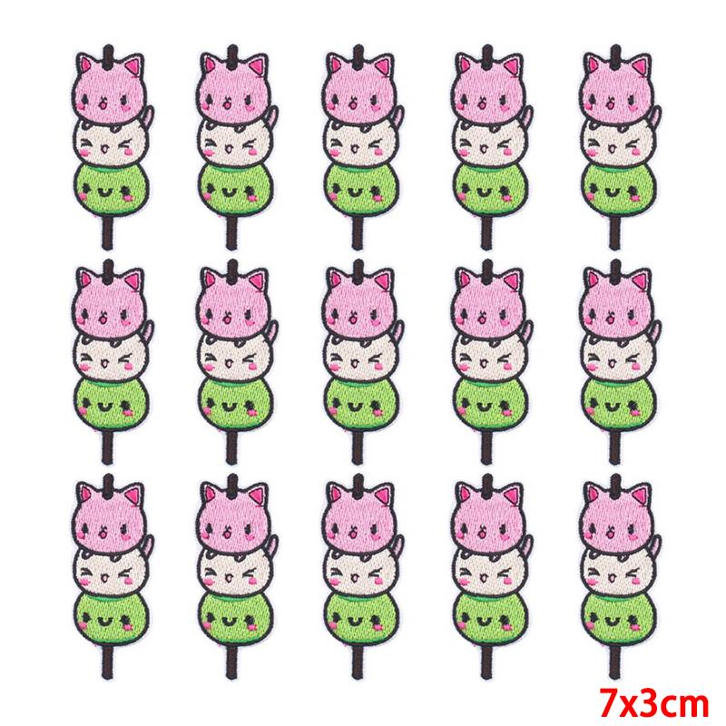 10 Pcs/lot Wholesale Embroidery Patch Iron On Patches For Clothing Patches On Clothes Jackets Decor Applique Sew Supplies