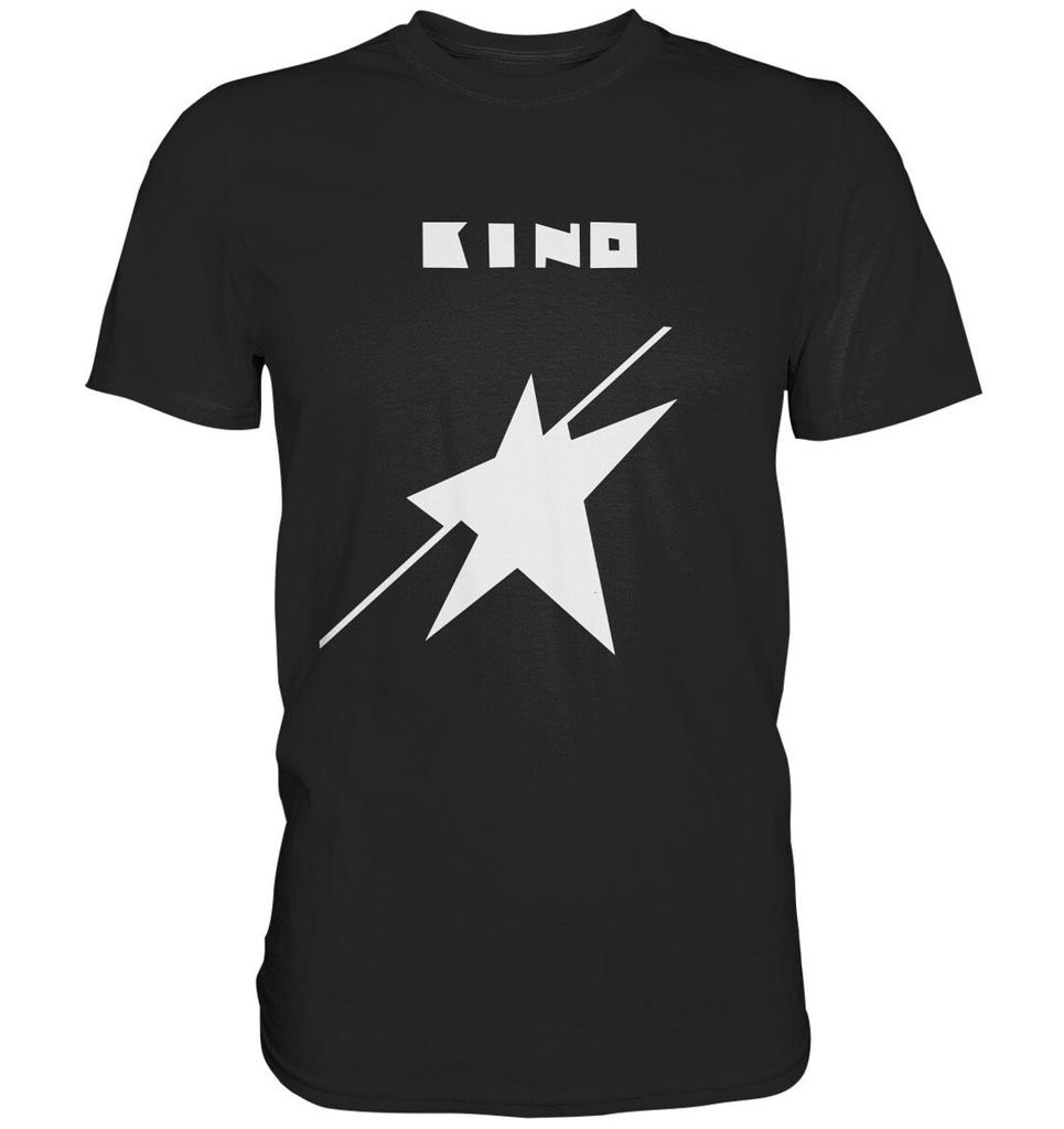 Kino Russian Band Album "A Star Named Sun" Classic Fun Men's Short Sleeved Personalized Comfortable Pattern T-Shirt Series Shirt