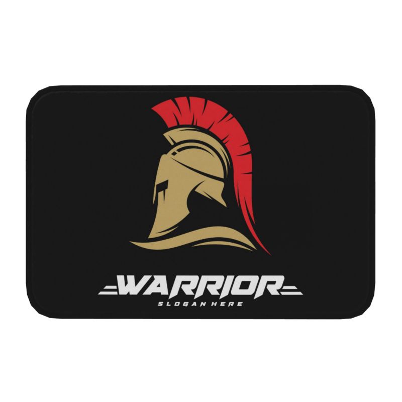 Op maat Gemaakte Spartan Race Sparta Spirit Deurmat Antislip Entree Badkamer Keuken Vloer Deurmat Tuinmat Tapijt Voetmat 40cmx60cm
