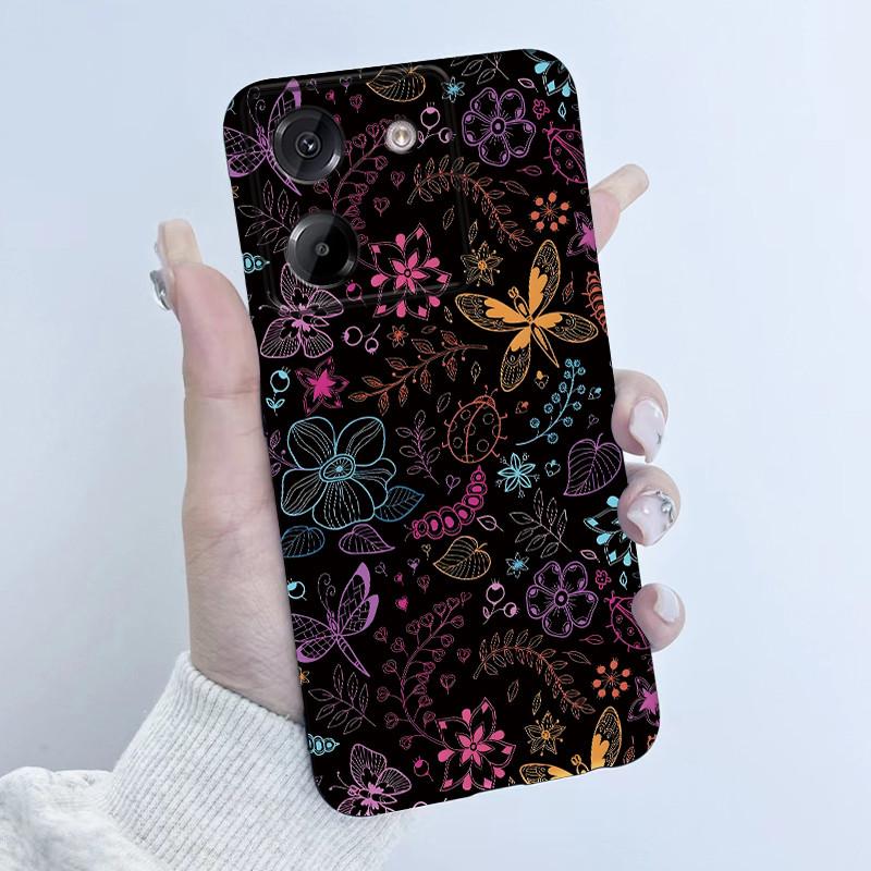 For Xiaomi Poco M7 Pro 5G Phone Case Fashion Flower Girl Design Soft Silicone TPU Back Housing for Poco M 7 Pro M7Pro 5g Covers