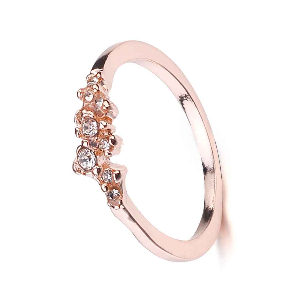 Women Girls Jewelry Rhinestone Crystal Rings 6/7/8/9/10 US Size Women Wedding Party Jewelry