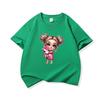 Kids Cotton T Shirt Adorable Girl With Pink Unicorn Print Crew Neck Short Sleeve Tee Casual Boys Girls Summer Tops