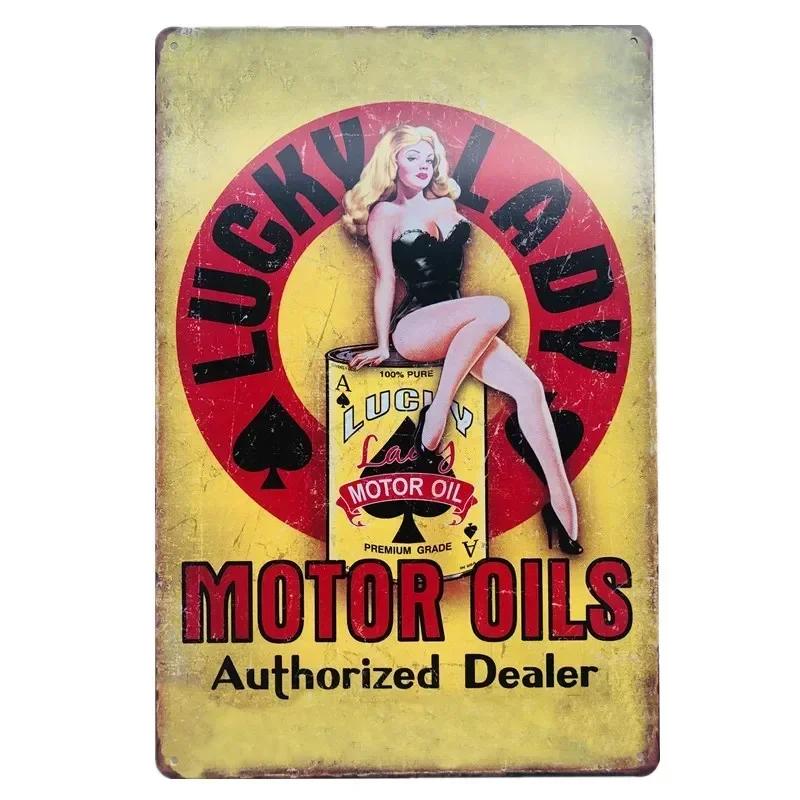Pin Up Girl Metal Tin Signs Vintage Wall Art Painting Bar Pub Cafe Shop Home Decor Sexy Lady Poster Plate Plaque