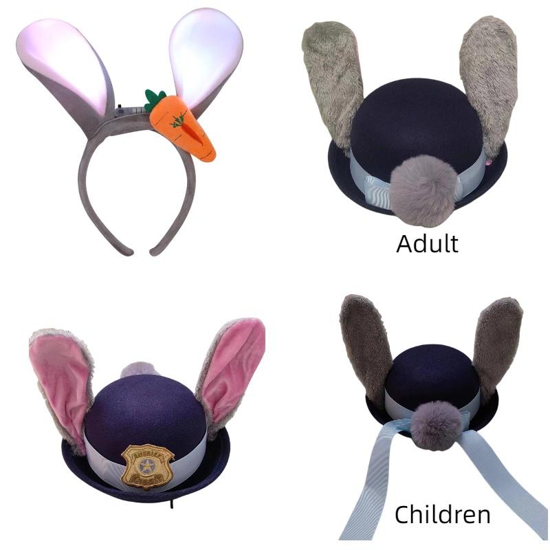 Glowing Headgear For Judy Cosplay Costume Perfect For Kids And Adults