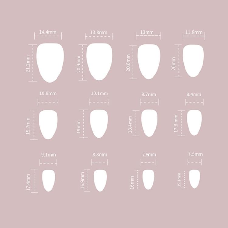 24 Peças de Unhas Postiças Amêndoa Curta com Pontas Francesas Brancas com Design de Linha Dourada 3D para Decoração de Manicure DIY Nail Art