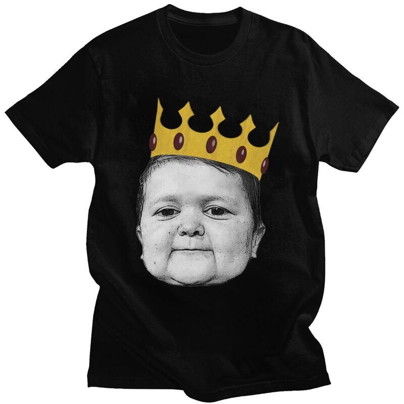 Custom Hasbulla Magomedov Crown Meme T Shirt ShortSleeve Cotton Tshirt Leisure Hasbulla Fighting Meme Tees Slim Fit Clothing