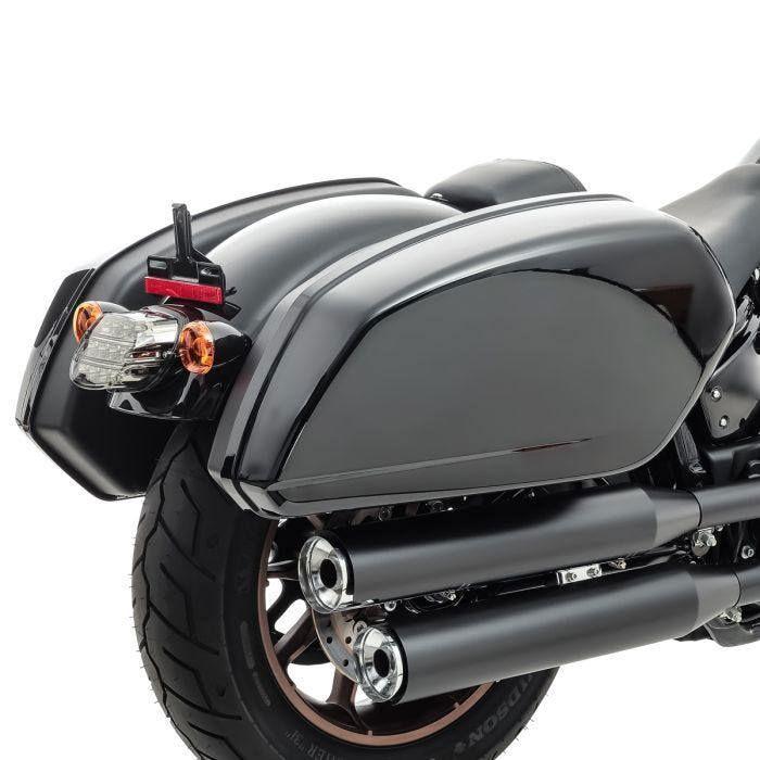 Sacoches Rigides - Craftride HB14 - Compatible Harley Davidson Low Rider 2018-2025 - 25L - Noir Brillant