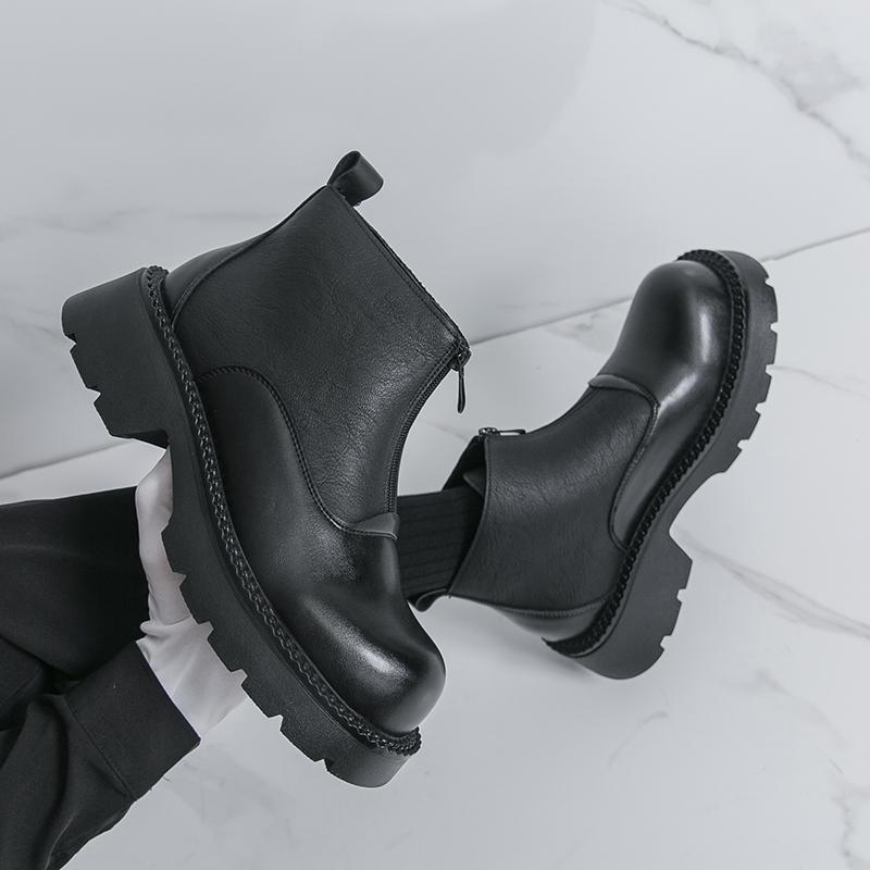 Fashion 38-46 Casual men's boots Designer Fashion Style Leisure Trend Party Outdoor street Warm autumn winter High top leather shoes