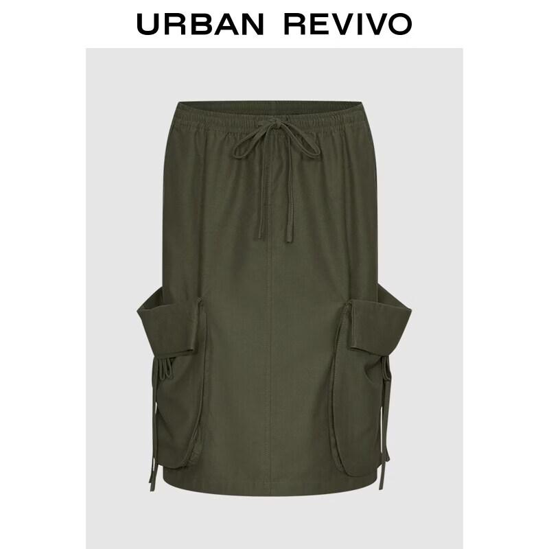 

UR2026 Women s Summer Cargo Midi Skirt S
